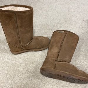 Girls bear paw boots, brown